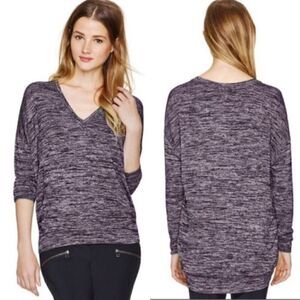 xs Heathered Purple Devinette Aritzia Pullover